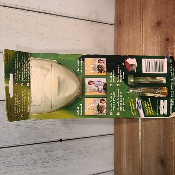 Plant hanging bundle: bracket, adjust. hook, 2 extenders NWT NIB - Picture 5 of 7